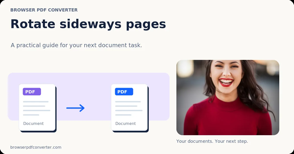 Завъртане на PDF Страници за коригиране на ориентацията на сканирането