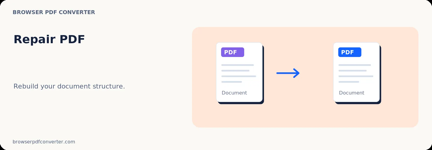 Referência do espaço de trabalho Reparar PDF