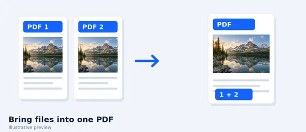 Merge PDF card