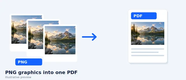 PNG to PDF card