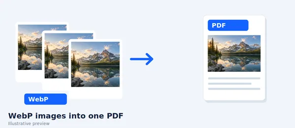 WebP to PDF card